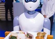 Photo of Nepal’s first robot waiter