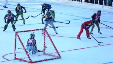 Photo of First-ever ice hockey match in Pakistan