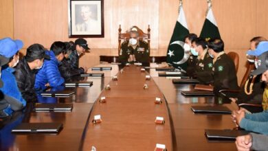 Photo of COAS met a group of mountaineers recently visited K2 of International Winter