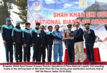 Photo of PAF clinched won16th Shah Khan Ski Cup