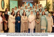 Photo of GRADUATION CEREMONY HELD AT PAF FINISHING SCHOOL ISLAMABAD
