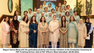 Photo of GRADUATION CEREMONY HELD AT PAF FINISHING SCHOOL ISLAMABAD