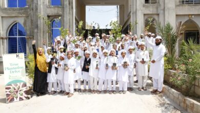 Photo of Human Resource Development Network organized “Plant for Pakistan” campaign along with Madarsa’s students