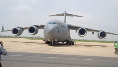 Photo of First of the two series of humanitarian assistance flights from Qatar was received at Karachi Jinnah International Airport