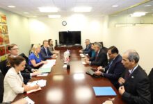 Photo of Dar and Vicky Ford discuss Pak UK relation