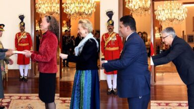 Photo of Envoys of Canada, Austria, Syria, Serbia & Slovak Republic present credentials to the President