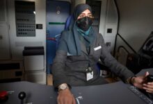Photo of Tharaa Ali; First women drives high-speed train in Saudi Arabia