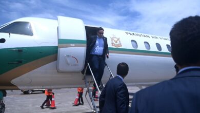 Photo of FM Arrives to attend SCO moot in Goa, India