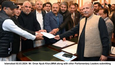 Photo of Nomination papers for Prime minister of Pakistan/ Leader of the House submitted