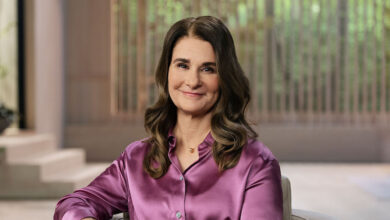 Photo of Melinda French Gates. Donates $1 billion for Women Rights