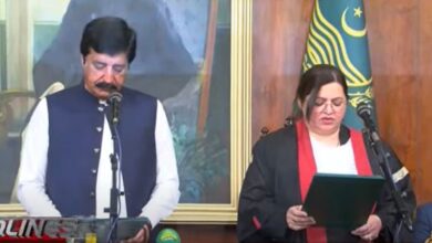 Photo of Justice Aalia Neelum Sworn in as First Woman Chief Justice of LHC