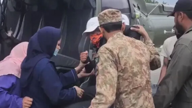Photo of Mountaineer Samina Baig is Rescued From K2 Base Camp by the Pakistan Army