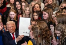 Photo of Trump Signs Executive Order to Ban Transgender Athletes from Women’s Sports