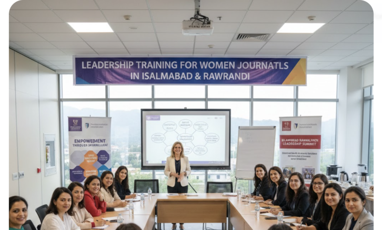Leadership Training for Women Journalists in Islamabad & Rawalpindi